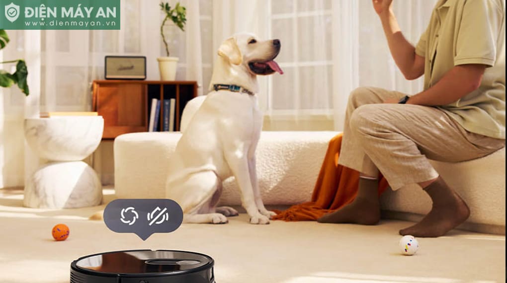 Robot hút bụi lau nhà Roborock Q Revo Slim - Đen